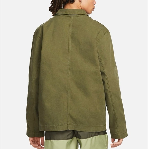 Nike Unlined Chore Coat Cotton Green Size Medium - Picture 2 of 16